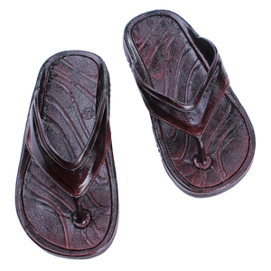 复古男士经典潮流夹脚中老年台湾flip flops夏人字漆皮素面油拖鞋