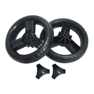 宝宝手推车发泡轮婴儿推车童车配件车轮万向轮轱辘伞车静音轮藤椅