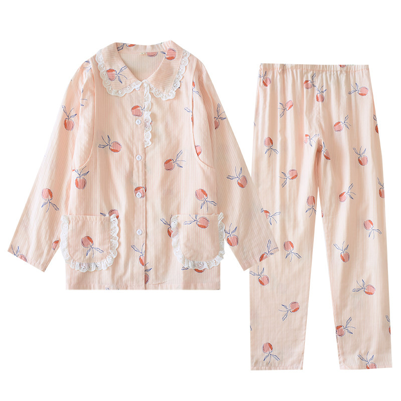 薄款纱布月子服套装孕妇睡衣产妇喂奶衣哺乳服春夏透气纯棉家居服
