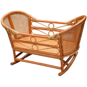 藤婴儿摇篮 摇床 睡床 摇椅 藤椅 前后左右摇 天然植物藤