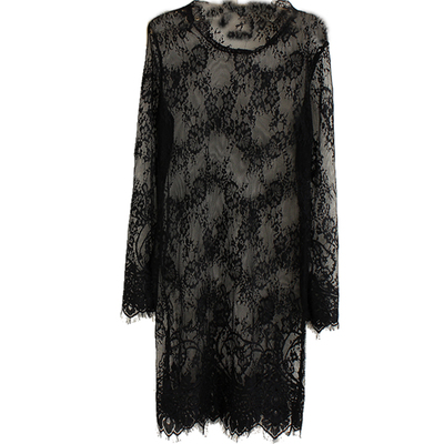 网纱薄款全纱网透蕾丝衫钩花镂空