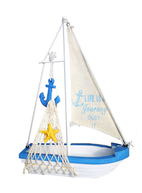 地中海桌面船柜面帆船木质工艺