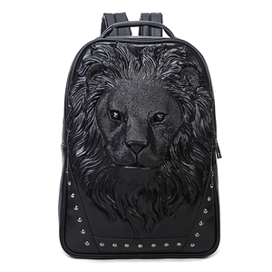 个性男时尚仿真狮子头电脑包