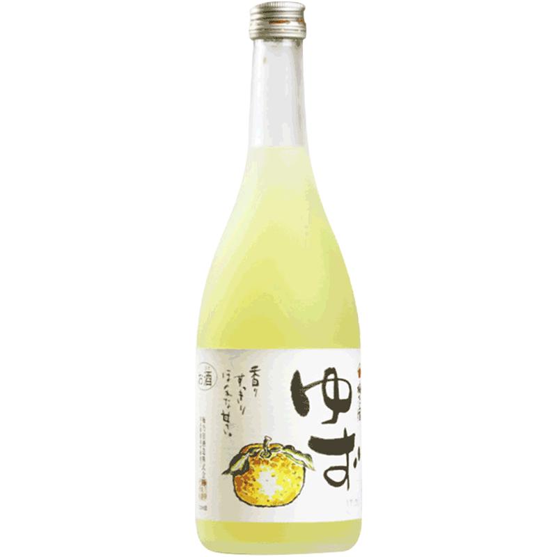 日本進(jìn)口梅乃宿柚子酒720ml女生微醺甜酒配制果酒 超好喝的柚子酒