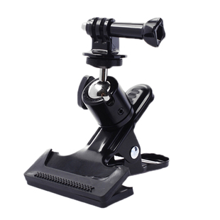 运动相机万向云台夹gopro固定支撑架大力夹子横竖屏桌面支架配件