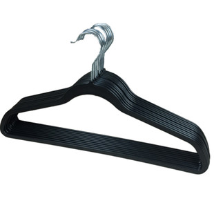 45CM厘米黑色塑料晾服装厂家居男士衣柜整理师男款专用衣架包邮
