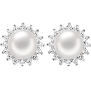 杜兰珠宝 满天星淡水珍珠耳钉耳环925银耳饰送妈妈女友生日礼物