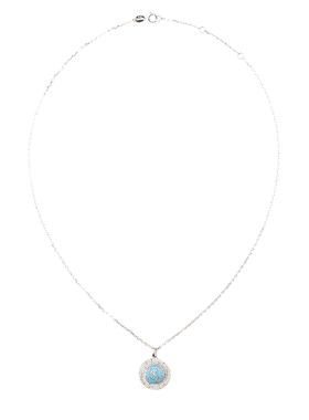 小印时代锆石衍生品蓝项链