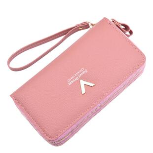 女士手拿钱包女长款简约双拉链大容量手拿包手机包多功能零钱包潮