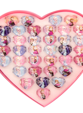 冰雪奇缘金沙艾莎女孩幼儿戒指