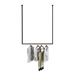 服装展示架悬挂吊架服装店铁艺吊顶挂衣服货架陈列架上墙女装架