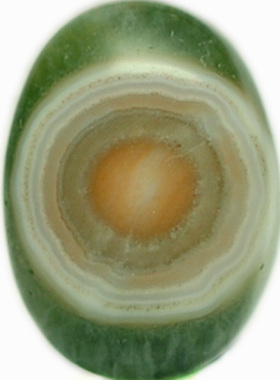 天眼海洋碧玉戒面独特稀缺