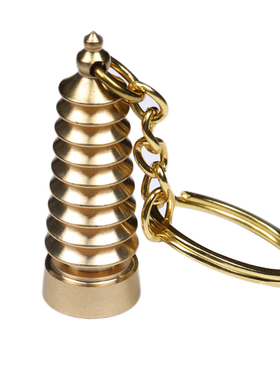 纯铜文昌塔钥匙扣书包挂件