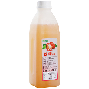 产地冷冻荔枝汁1.2kg荔枝浓缩果汁荔枝果酱冲饮果汁饮料饮品原料