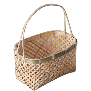 竹编篮竹篮手提篮家用菜篮子小竹制品水果竹篮子大号编织收纳竹筐