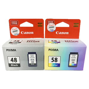 原装佳能48黑色58彩色墨盒E3480
