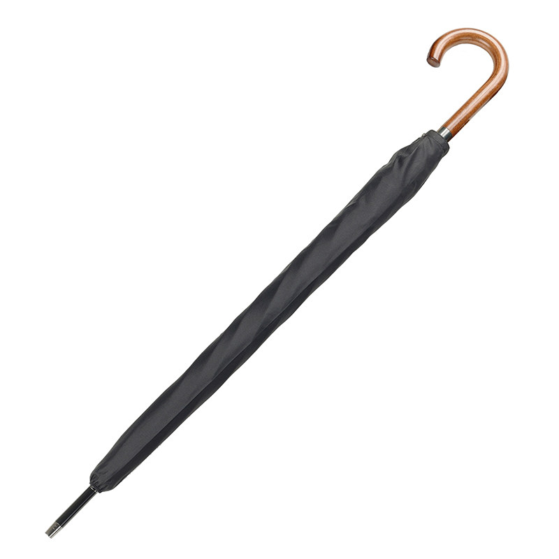 超大双人木手柄防暴风一甩干复古日系商务男士直杆女长柄自动雨伞