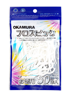 原装进口冈村okamura一袋牙线棒