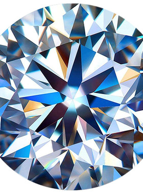 d色莫桑石裸石一克拉过测钻笔送