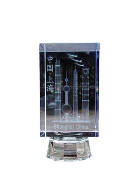 东方明珠水晶商务发光旅游纪念品