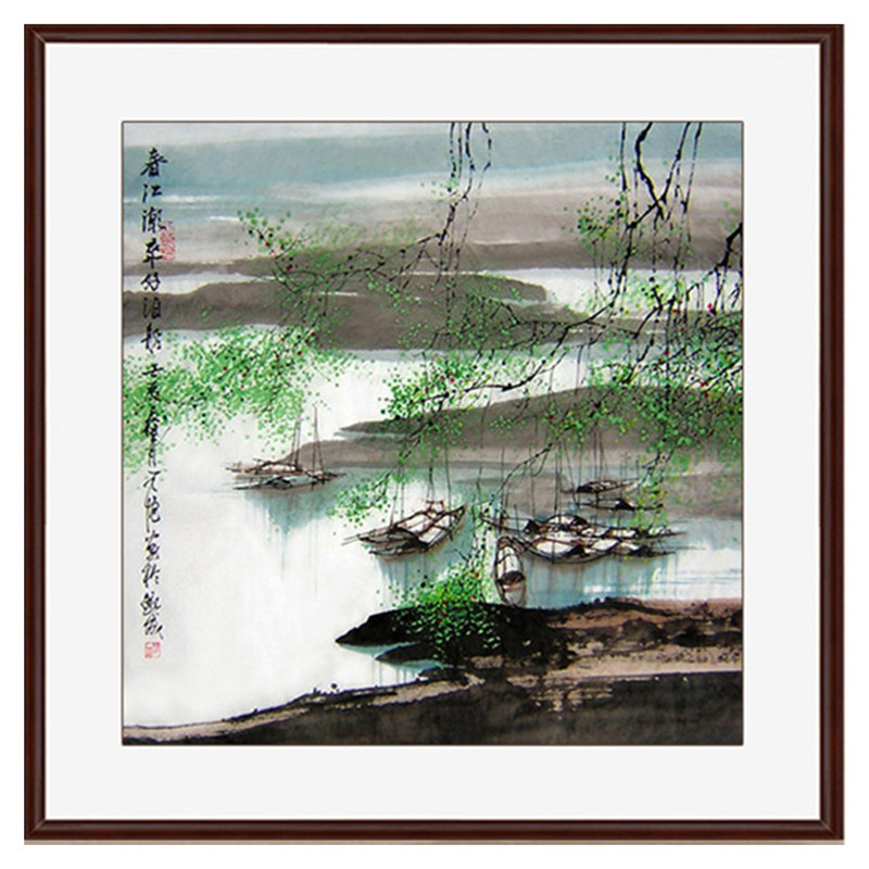 印花餐厅卧室招财水墨十字绣