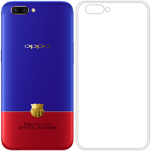 适用于OPPO R11巴萨限量版手机背面套透明硅胶壳后盖壳r11全包壳