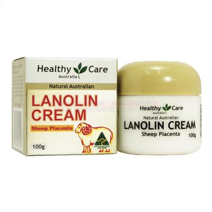 澳洲直邮Healthy Care澳洲羊胎素精华绵羊油面霜 懒人素颜霜 100g