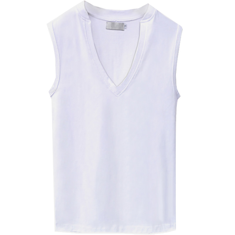 无袖t恤男春夏季运动健身棉透气修身韩版潮流型男个性男士背心