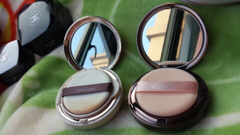 美康粉黛玫瑰粉饼么样到底好不好可以通用吗，两款产品使用评测,第6张