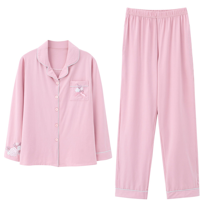 长袖全棉家居服芬腾睡衣纯棉套装