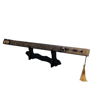 戒尺教鞭家用竹条特色手艺品竹制黑戒尺弟子规教师女专用创意礼品