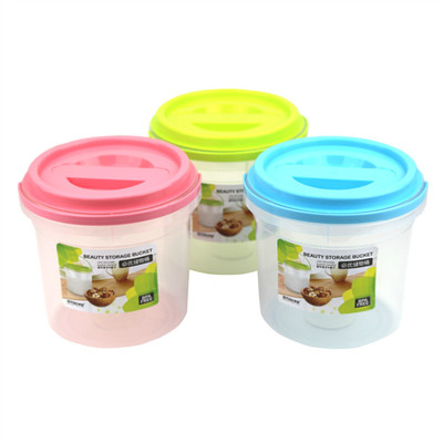 大号耐高温圆形透明手提储物桶