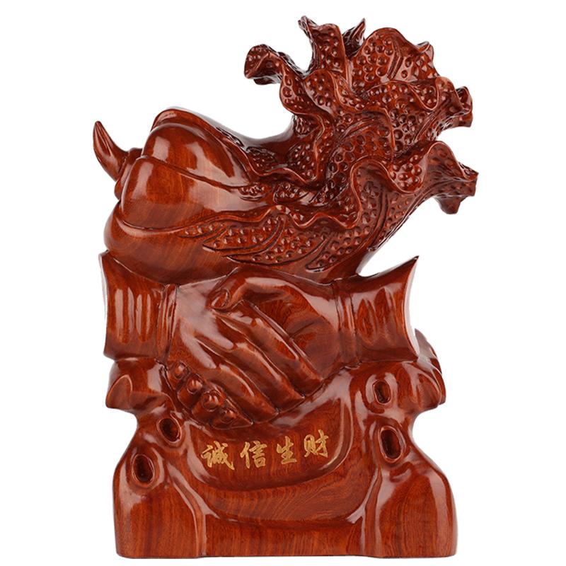 红木生财家居摆设开业送礼工艺品
