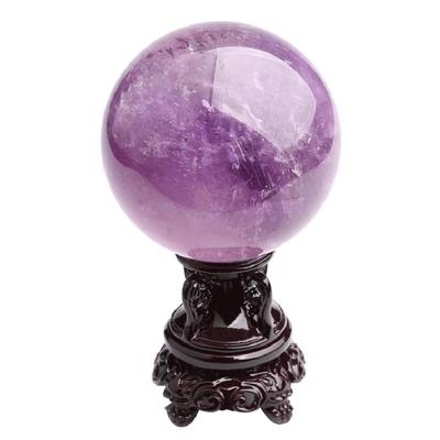乌拉圭进口天然紫水晶球摆件
