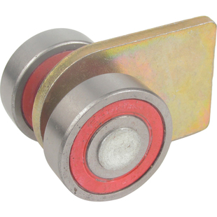 包邮双轴承移门吊轮推拉门 折叠门铁板钢板滑轮吊轨槽钢轮宽4公分