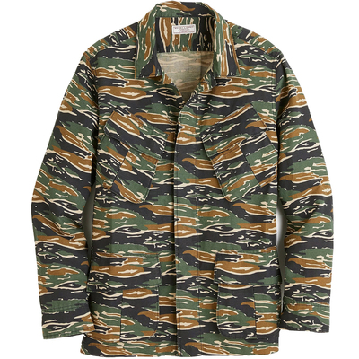 J.crew虎皮纹轻量藤原浩风潮夹克