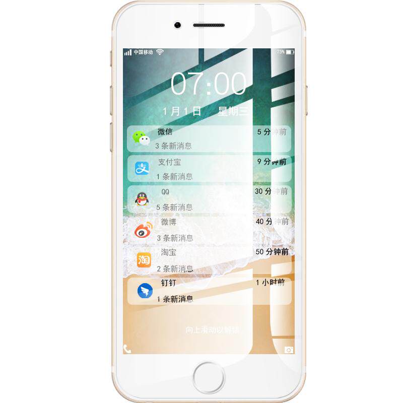 苹果6钢化膜iphone6全屏6s防摔plus全包边i6六手机6sp抗蓝光6P玻璃mo全覆盖护眼ipone高清ip6刚化