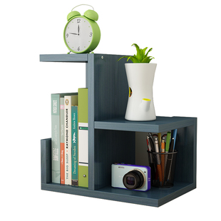 文件夹收纳架桌面办公置物架桌上简易学生小书架多层大空间收纳