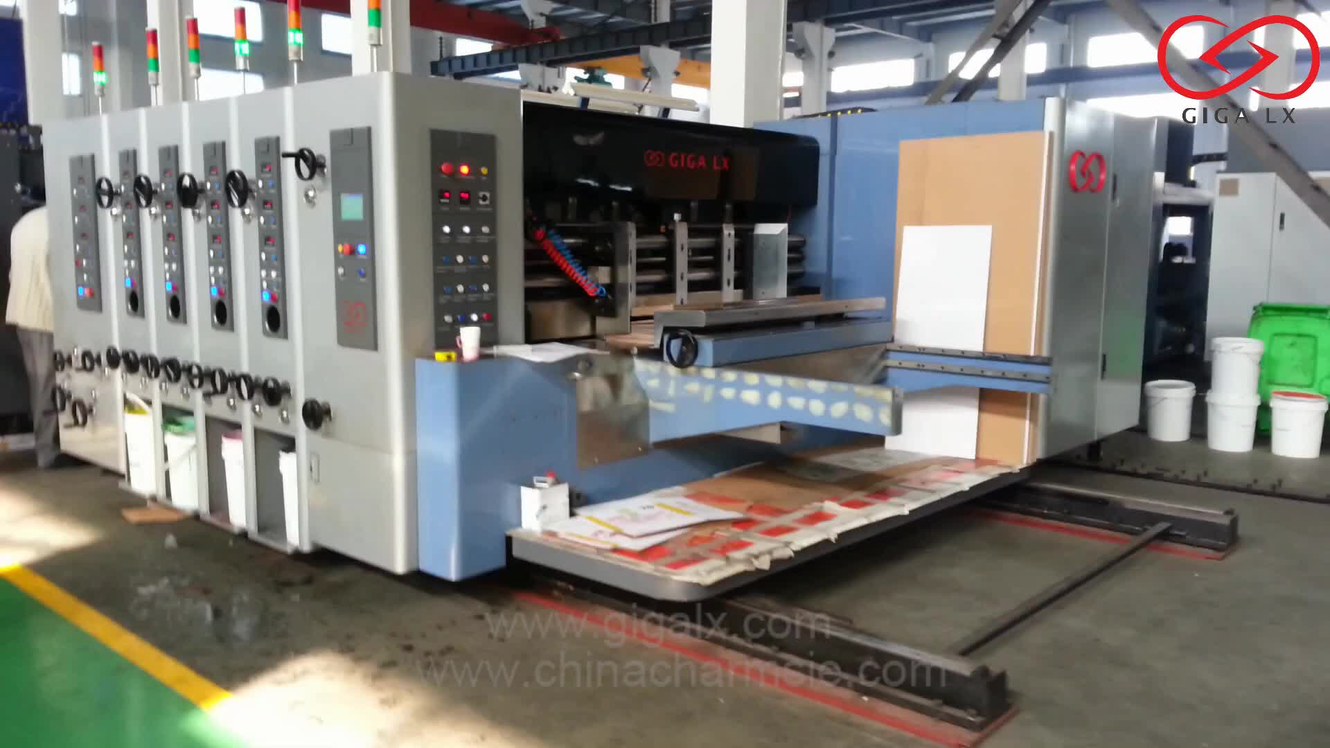 Giga Lx308n Corrugated Cardboard Carton Box Flexo Printing Machine