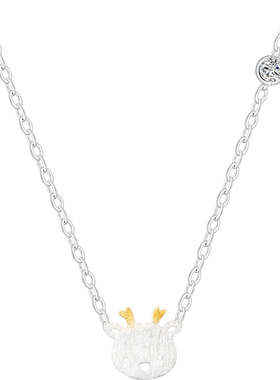 2021年新款潮纯银一路女甜美项链