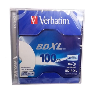 Verbatim威宝100GB蓝光盘BD XL可打印4X蓝光刻录盘单100G光盘空白