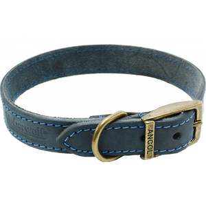 英国进口ANCOL真皮狗项圈安蔻儿北美灰狼颈圈中小型犬牵引绳拉带