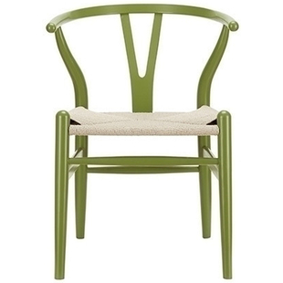 诺曼邸设计师家具WISHBONE CHAIRY椅中式简约彩色实木餐椅叉骨椅