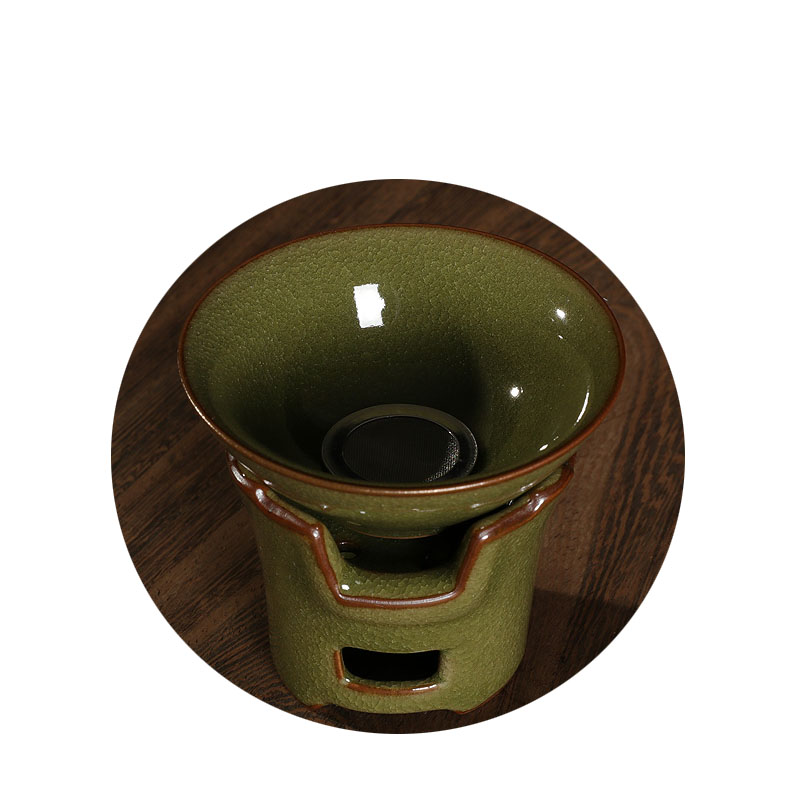 青瓷王文手工鱼籽纹茶漏茶滤陶瓷茶道茶具配件过滤网龙泉窑分茶器