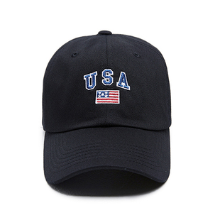 韩国Feltics 美国旗USA字母刺绣棒球帽美式复古帽子休闲鸭舌帽