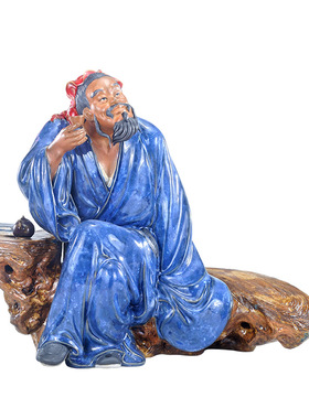 石湾陶瓷公仔大师工艺陆羽品茶