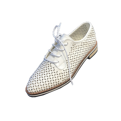 韩国时尚舒适前系带镂空低帮鞋