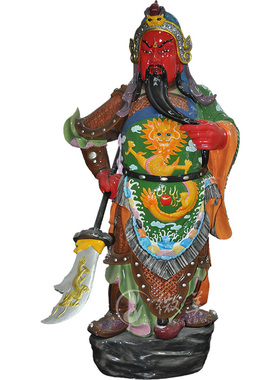 站像武财神关羽佛堂寺庙德化陶瓷