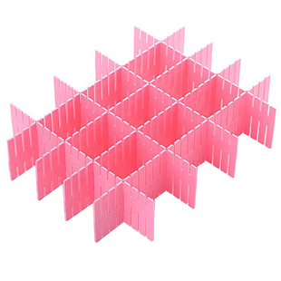 大抽屉分割隔板自由组合分类整理格袜子分隔收纳多格隔断板子塑料