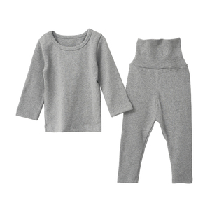 宝宝保暖衣套装加绒加厚冬季儿童内衣高腰护肚裤男女童秋婴儿睡衣